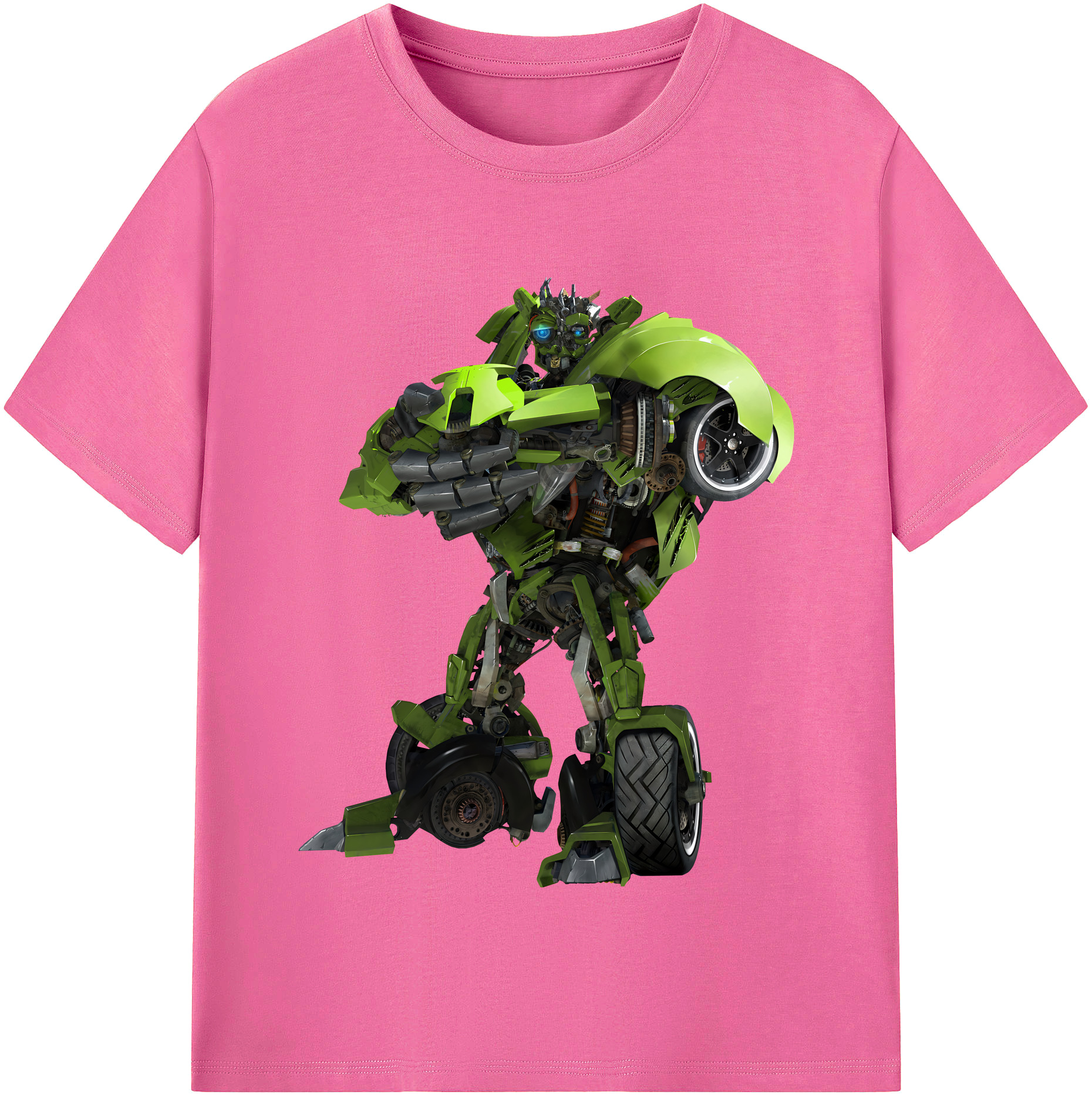 （画像用） Transformers トランスフォーマー レディースカジュアルプリントTシャツ（綿100％）
